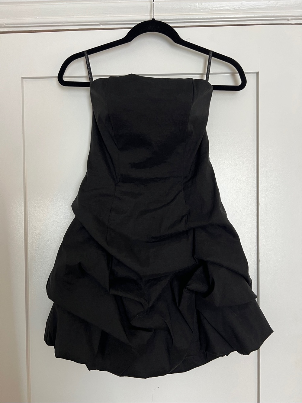 Vintage Jessica McClintock Black Strapless Cocktail Prom Hoco Dress Size 6
